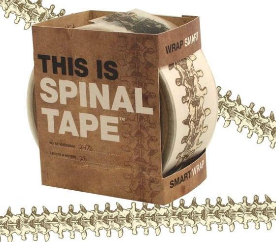 'This is Spinal Tape'. $7.99 from www.thinkgeek.com